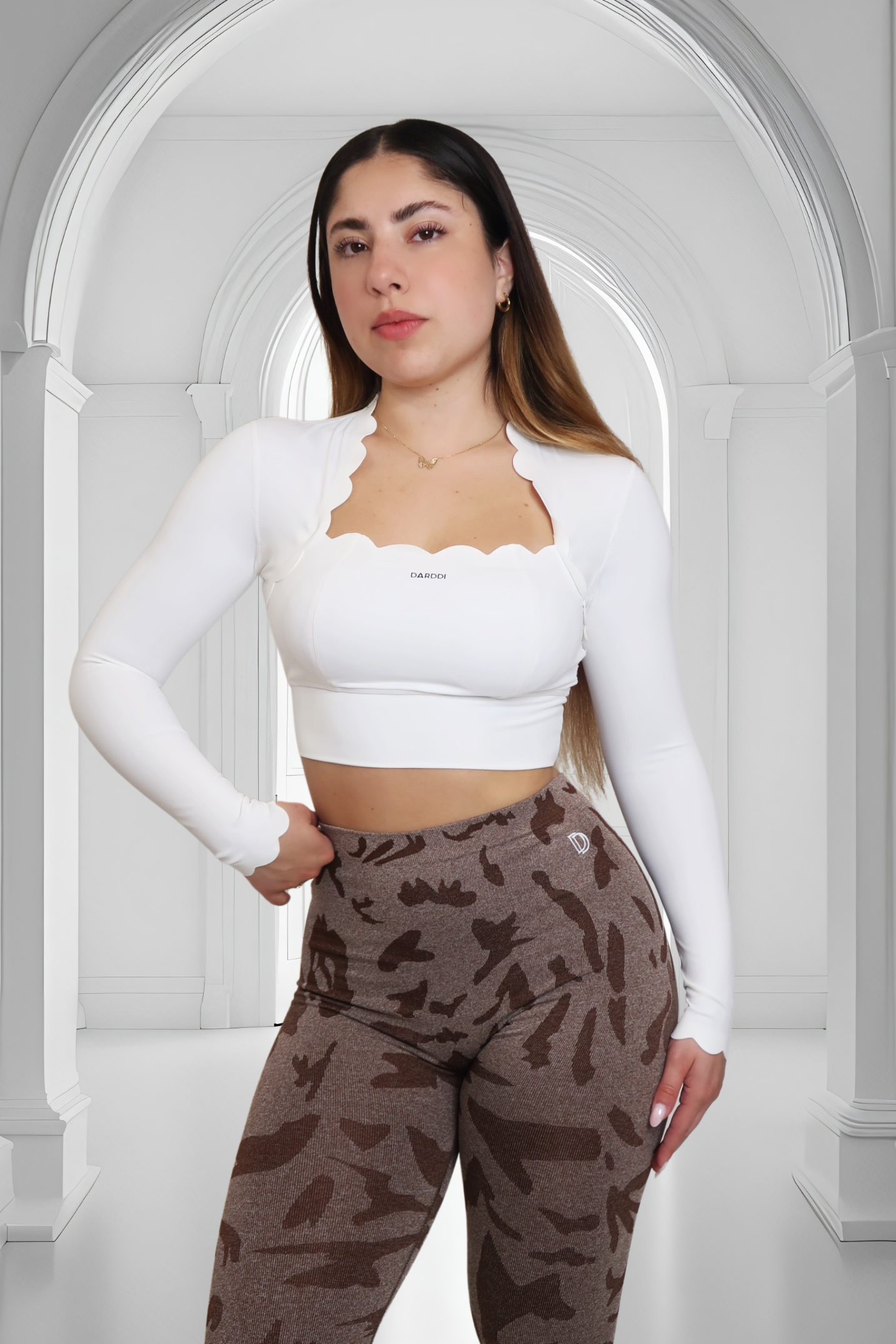 Opulencia Crop Top long Sleeve