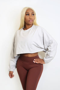 Velocita crop top long sleeve